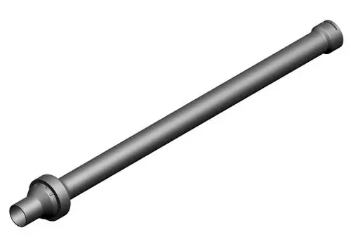 BOSCH Ablaufrohr, zylindrische Form mit einer größeren Öffnung an einem Ende und einer schmaleren an anderem Ende, zur Ableitung von Kondensat.